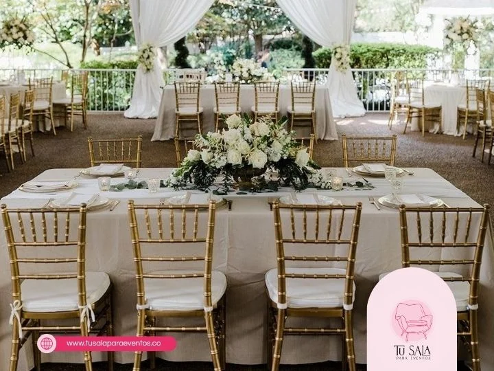 alquiler de sillas tiffany para eventos