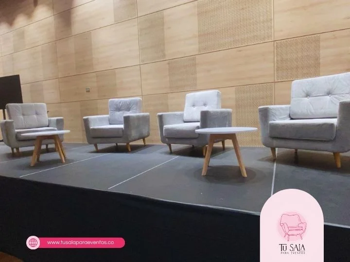 Alquiler de poltronas modernas para zonas VIP