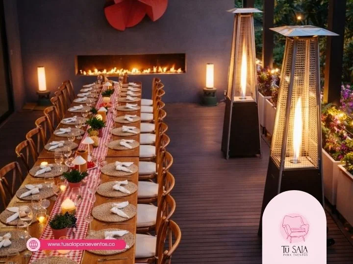 renta de calefactores para eventos