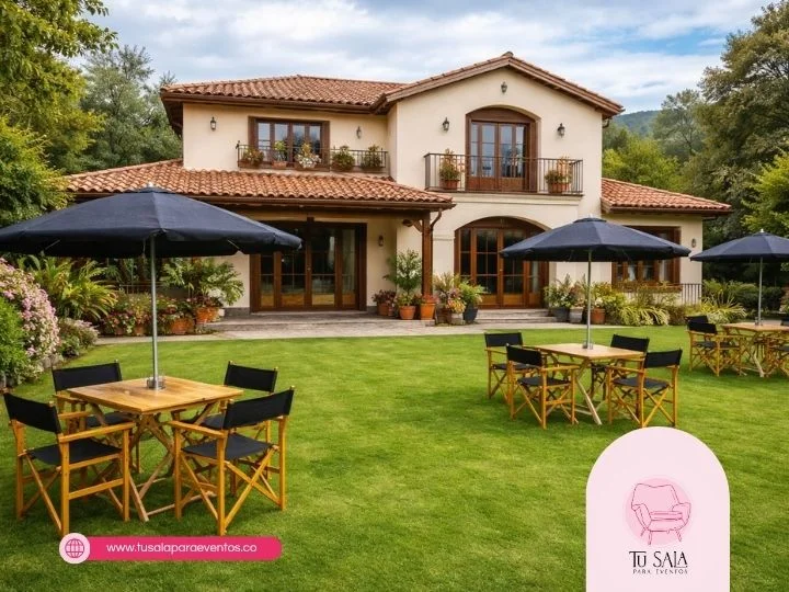 sillas y mesas para fiestas